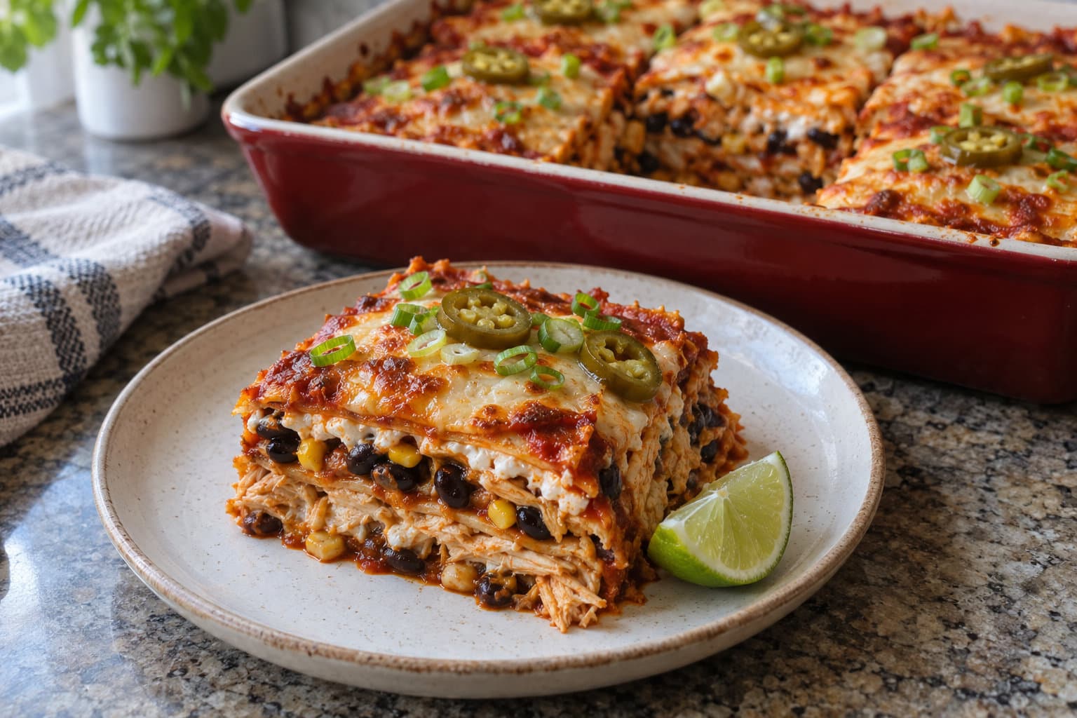 Red Enchilada Casserole